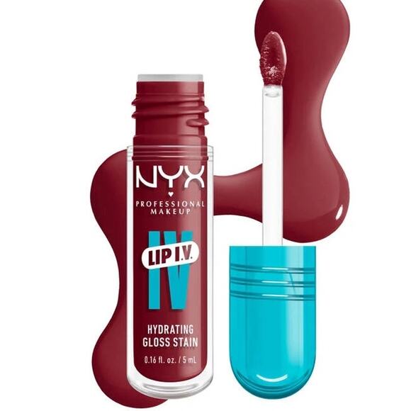 K-Care:NYX Professional Makeup Lip I.V. Hydrating Gloss Serum Stain*Blush Pink - Picture 1 of 4